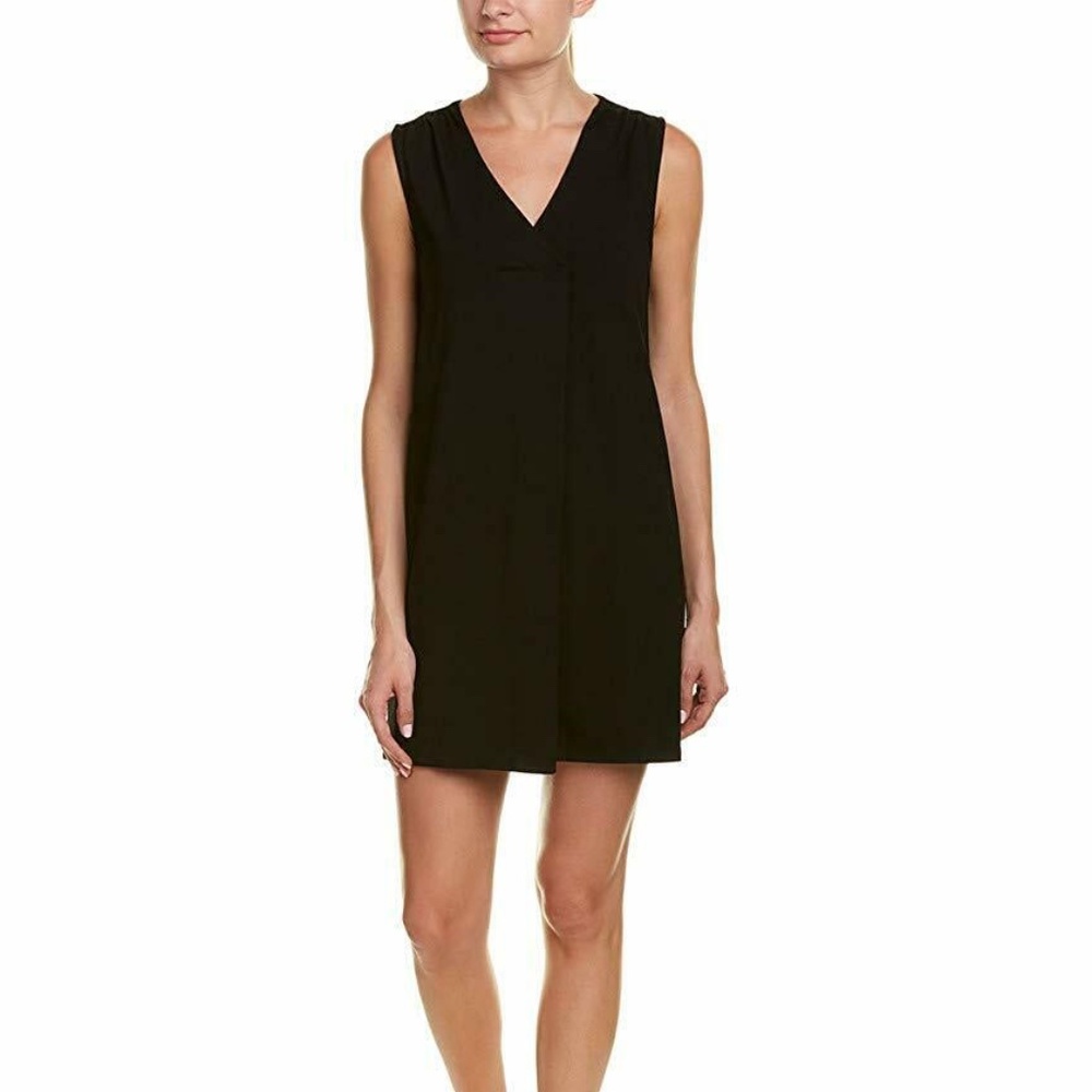 Lilla P Pleat Front Dress In Black